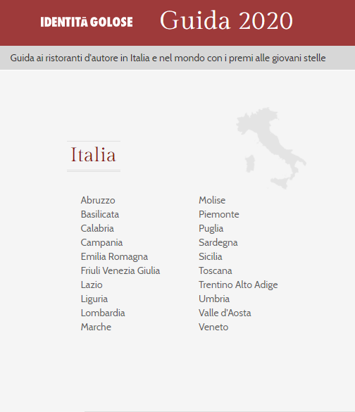 Guida Identità Golose 2020 - XIII EDIZIONE 