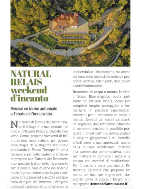 MI-TOMORROW - Natural Relais weekend d'incanto